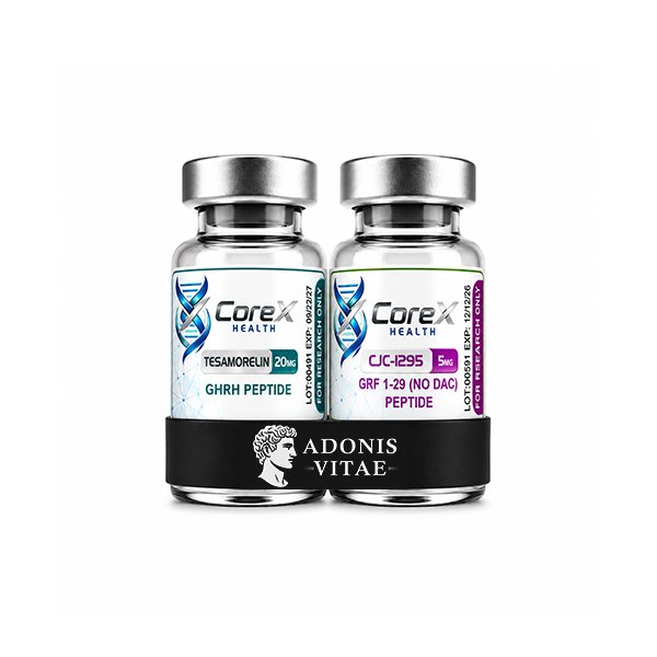 CoreX Health Muscle Building 2-Pack Tesamorelin 20mg + CJC-1295 Without DAC 5mg + Ipamorelin 5mg Peptide Bundle