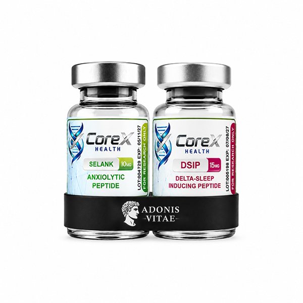 CoreX Health Sleep and Reset 2-Pack DSIP 5mg + Selank 10mg Peptide Bundle