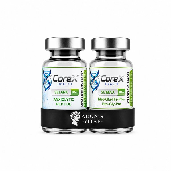CoreX Health Mental Clarity 2-Pack Semax 10mg + Selank 10mg Peptide Bundle